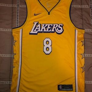 Lakers Kobe Gold Swingman Jersey City Edition #8